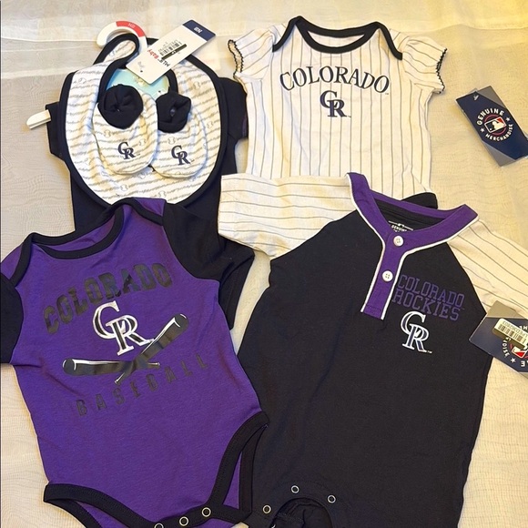 MLB Other - NEW [MLB] Colorado Rockies Full Season Growth Stage Set, Newborn to 6/9 Months!